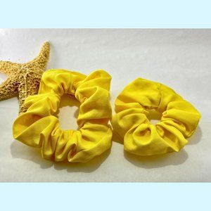 🌟Lemon Yellow Set of 2 Scrunchies